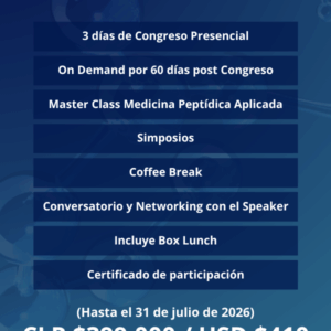 MASTERCLASS EN MEDICINA PEPTÍDICA APLICADA