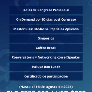 BLACK SOCHIMCE 2X1 MASTERCLASS EN MEDICINA PEPTÍDICA APLICADA